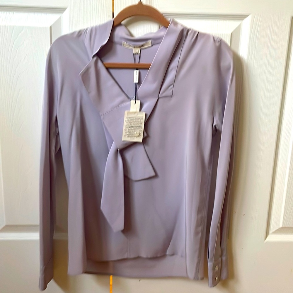Mark Jacobs Silk Tie Neck Blouse NWT